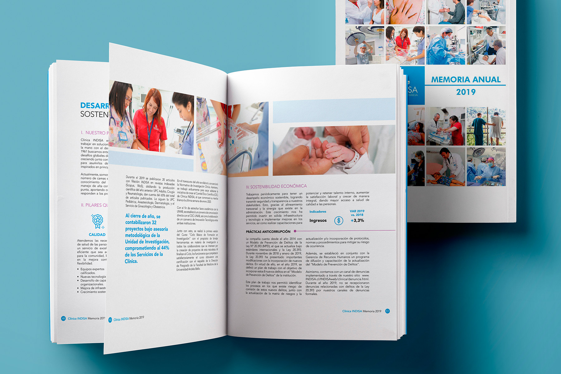 Memoria anual clínica INDISA 2019