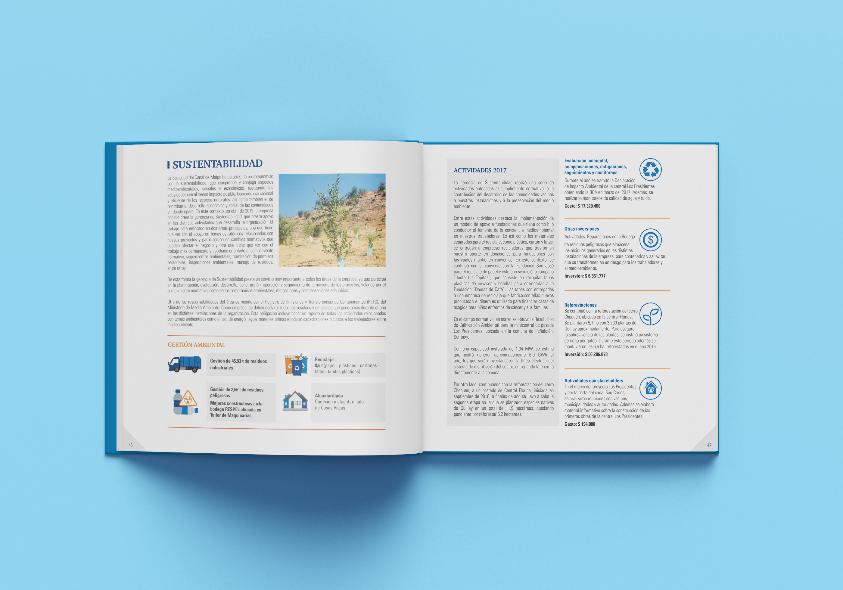 Memoria anual Sociedad del Canal de Maipo 2017
