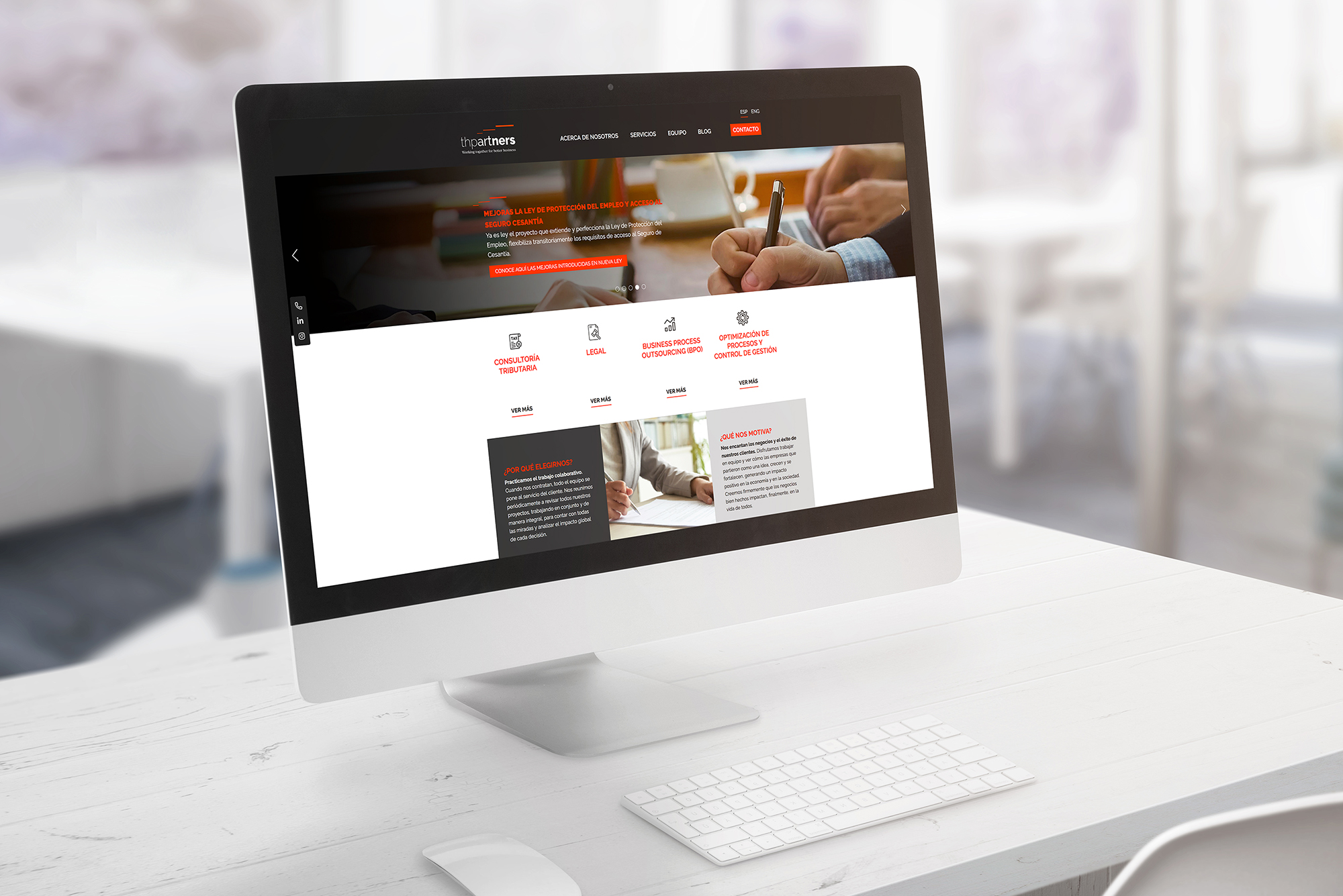 Sitio web TH Partners